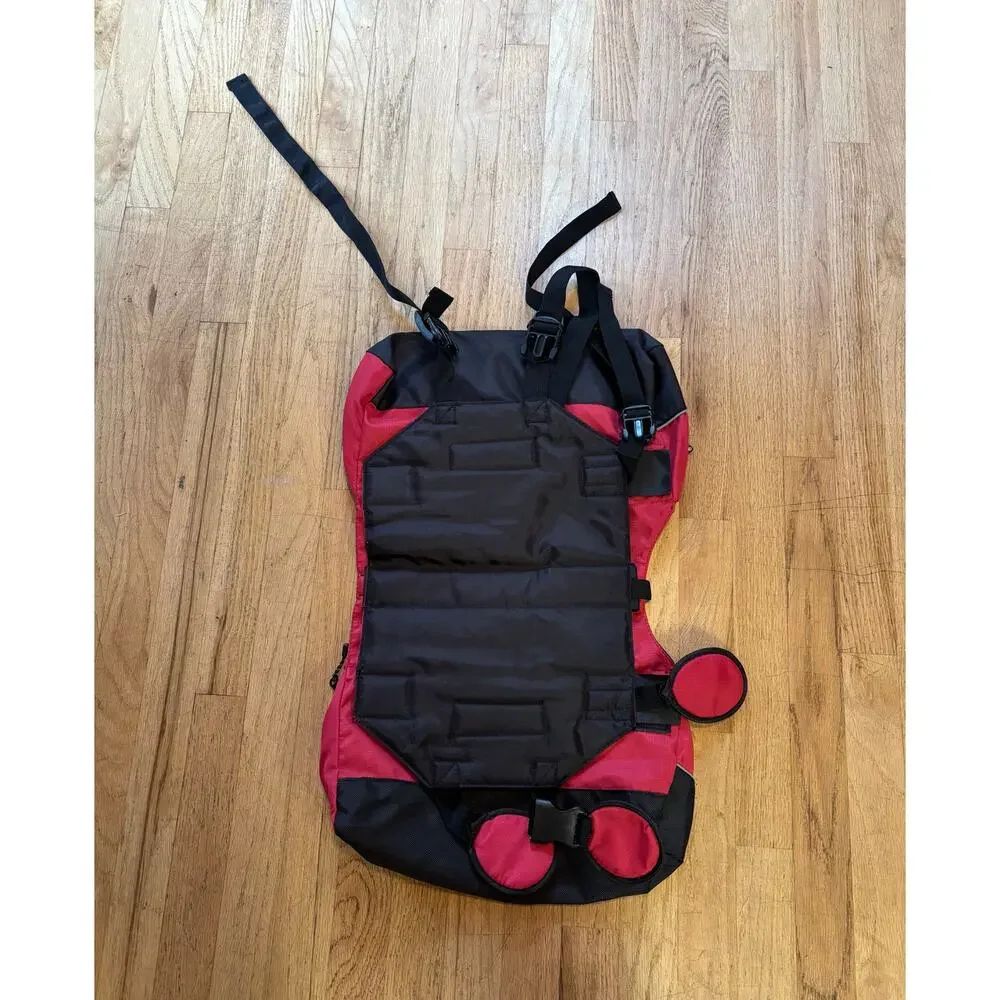 Outward Hound Pet Travel Gear Camping Hiking Dog Backpack Red Medium/Large